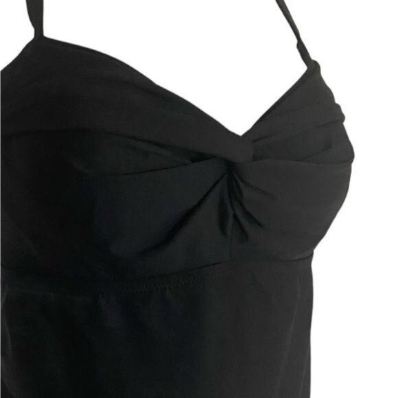 Athleta Women's Twist Up Tankini Swim Tank  UPF 50+ Beach Vacation Black 32 D/DD - Picture 6 of 8